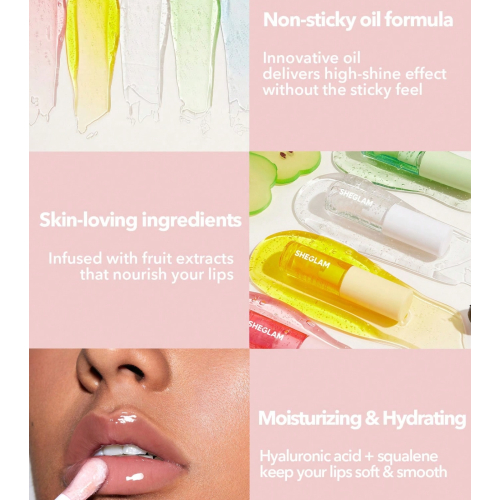 SHEGLAM - Olio idratante per labbra Jelly Wow - Loco for Coco