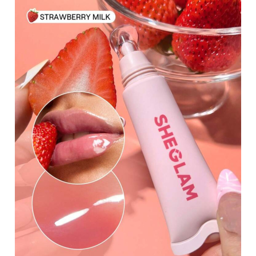 SHEGLAM - Balsamo labbra idratante Crystal Glaze - Strawberry Milk