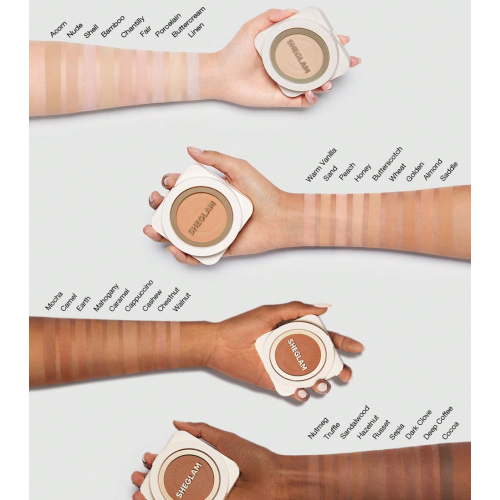 SHEGLAM - Fondotinta in polvere ad alta coprenza Skin-Focus - Golden