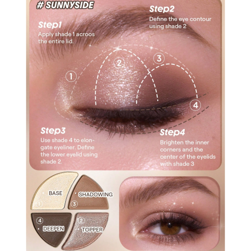 SHEGLAM - Mini palette di ombretti Daydreamer - Cloudy Sundae