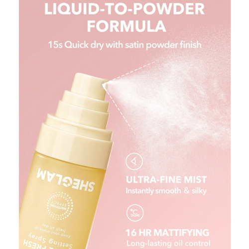 SHEGLAM - Spray fissante per il trucco Matte Fresh
