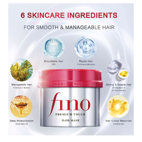 Shiseido - Maschera riparatrice per capelli Fino Premium Touch