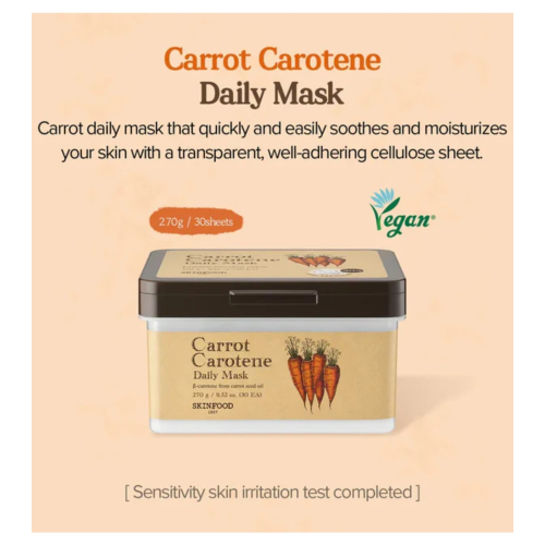 Skinfood - Maschera quotidiana Carrot Carotene - 30 pezzi