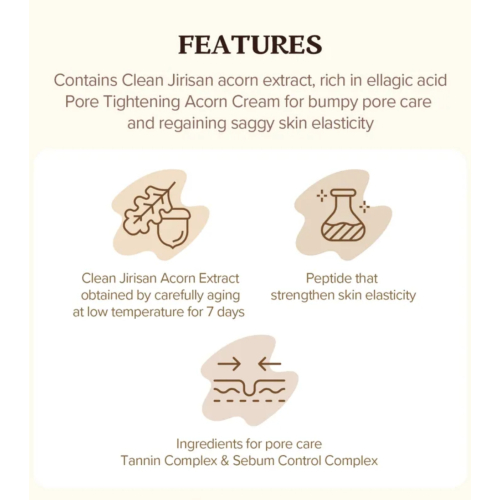 Skinfood - Maschera viso quotidiana Acorn Pore Peptide - 30 uds