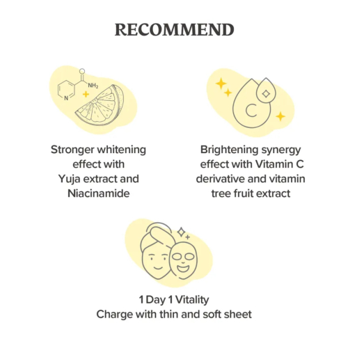 Skinfood - Maschera viso quotidiana Yuja C Vita - 30 pezzi