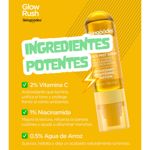Skingoodies - Siero viso illuminante spray - Glow Rush