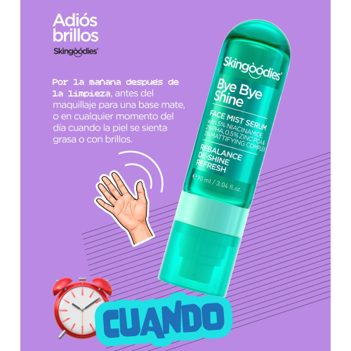 Skingoodies - Siero Viso Spray oil-control - Bye Bye Shine