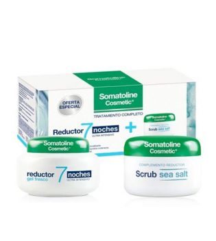 Somatoline Cosmetic - Trattamento completo gel fresco riducente 7 notti + Scrub al sale marino