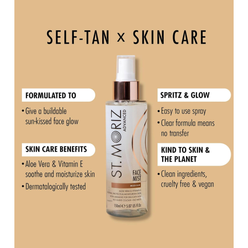 St. Moriz - Spray autoabbronzante graduale per il viso - Medio