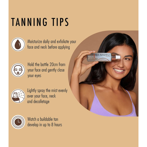 St. Moriz - Spray autoabbronzante graduale per il viso - Medio