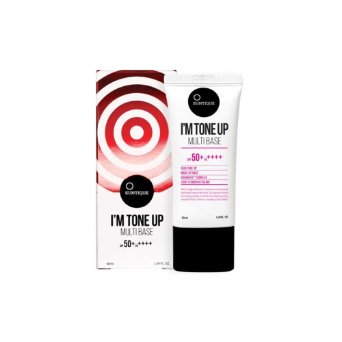 Suntique - Crema solare e primer per il trucco I'm Tone Up Multi Base  - SPF50 +