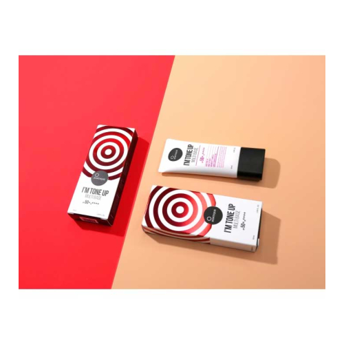 Suntique - Crema solare e primer per il trucco I'm Tone Up Multi Base  - SPF50 +