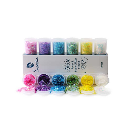 Superstar - Glitter per viso e corpo Chunky Mix - Sweet