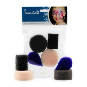 Superstar - Confezione da 4 spugne per Aquacolor - Mix