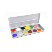 Superstar - Palette di 12 Aquacolors base per viso e corpo