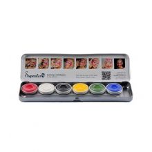Superstar - Palette di 6 aquacolors base per viso e corpo Bright