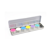 Superstar - Palette di 6 Aquacolors pastello per viso e corpo