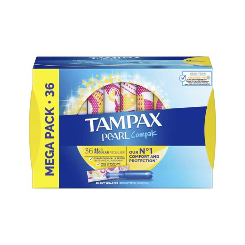 Tampax - Tamponi normali Pearl Compak - 36 unità