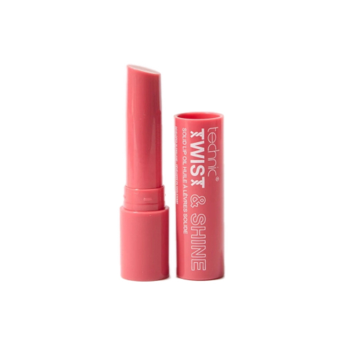 Technic Cosmetics - Olio per labbra solido con colore Twist & Shine - Strawberry Kiss