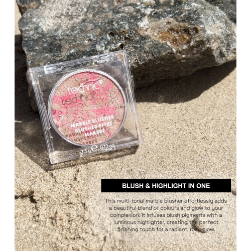 Technic Cosmetics - *Sundrenched* - Blush in polvere Marble - Pink Haze