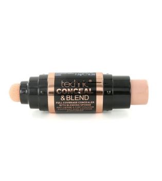 Technic Cosmetics - Correttore con spugnetta per sfumare Conceal & Blend - Dark