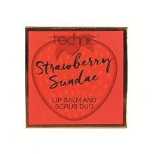 Technic Cosmetics - Duo balsamo labbra e scrub - Strawberry Sundae