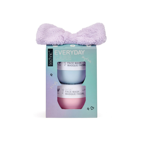 Technic Cosmetics - Duo maschera viso + fascia per capelli Everyday Care