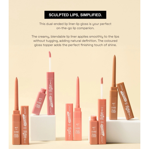 Technic Cosmetics - Duo matita labbra e lucidalabbra Line & Shine - So Foxy