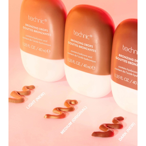 Technic Cosmetics - Gocce abbronzanti con acido ialuronico - Dark
