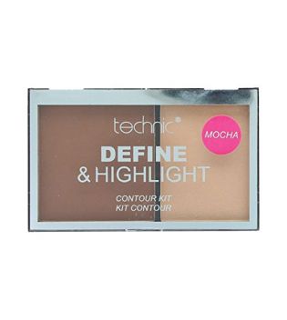 Technic Cosmetics - Kit per contouring Define & Highlight - Mocha