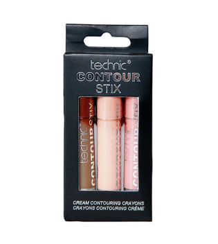 Technic Cosmetics - Kit matite per contouring e illuminare in crema Contour Stix