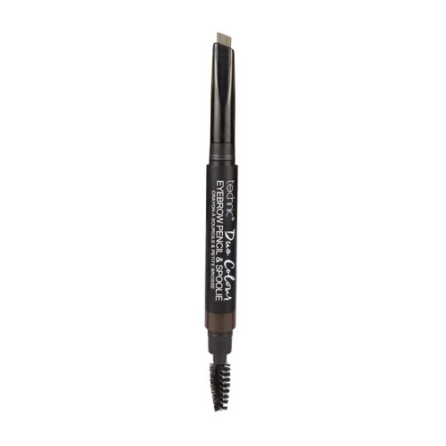 Technic Cosmetics - Matita per sopracciglia + Pennello Duo Colour - Dark