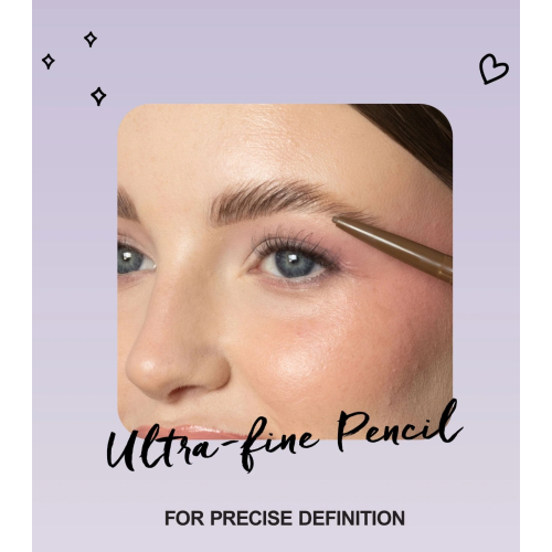 Technic Cosmetics - Matita per sopracciglia + Gel colorato Define & Set - Dark Brown