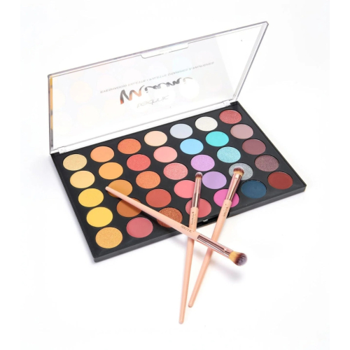 Technic Cosmetics - Palette di ombretti + Trio di pennelli Miami Palette & Brush Set