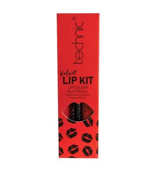 Technic Cosmetics - Matita labbra + rossetto liquido Velvet Lip Kit - Louby Lou
