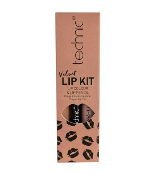 Technic Cosmetics - Matita labbra + rossetto liquido Velvet Lip Kit - Tea Rose