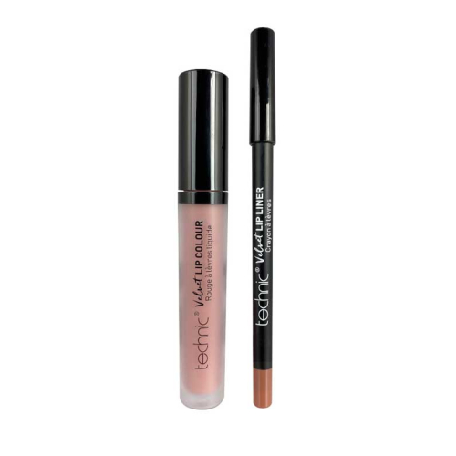 Technic Cosmetics - Matita labbra + rossetto liquido Velvet Lip Kit - Tea Rose