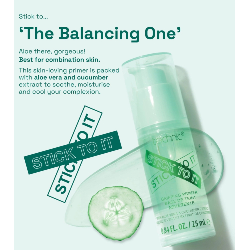 Technic Cosmetics - Primer per il trucco Stick to it - Green