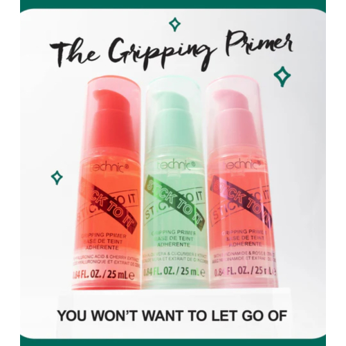 Technic Cosmetics - Primer per il trucco Stick to it - Red