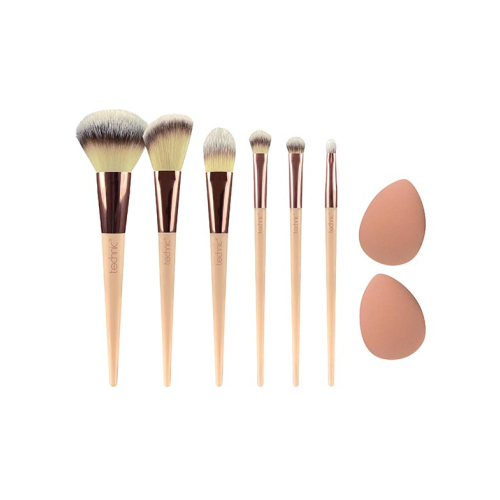 Technic Cosmetics - Set di 6 pennelli e spugnette