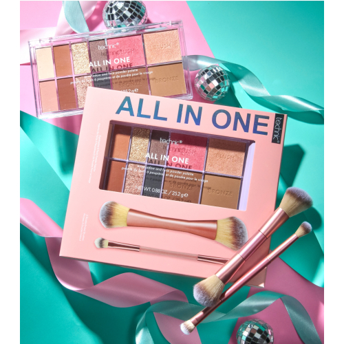 Technic Cosmetics - Set di trucco All in One Palette & Brushes