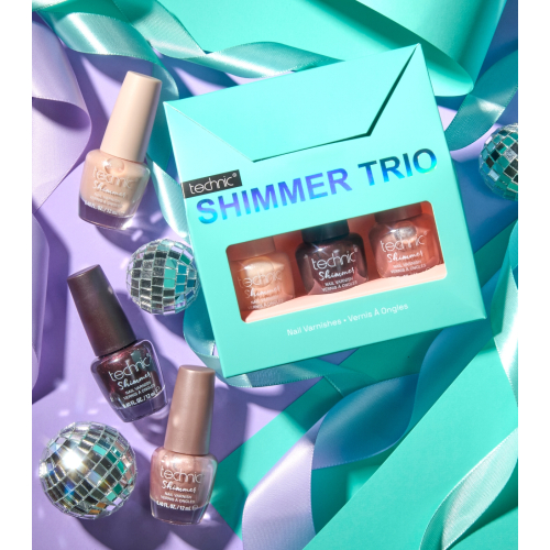 Technic Cosmetics - Tris di smalti per unghie Shimmer Trio