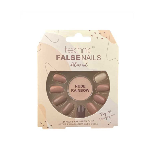 Technic Cosmetics - Unghie finte False Nails Almond - Nude Rainbow