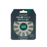 Technic Cosmetics - Unghie finte False Nails Medium Coffin - Gloss Green