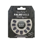 Technic Cosmetics - Unghie finte False Nails Short Square - Black Magic