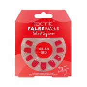 Technic Cosmetics - Unghie finte False Nails Short Square - Solar Red