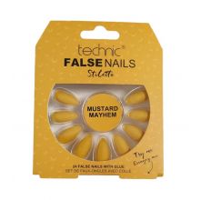 Technic Cosmetics - Unghie finte False Nails Stiletto - Mustard Mayhem