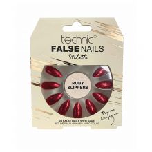Technic Cosmetics - Unghie finte False Nails Stiletto - Ruby Slippers