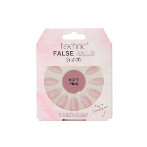 Technic Cosmetics - Unghie finte False Nails Stiletto - Soft Pink