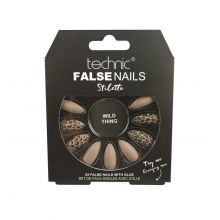 Technic Cosmetics - False Nails False Nails Stiletto - Wild Thing